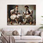 Canvas print, Modern Greeks