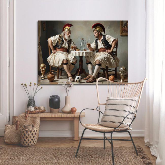 Canvas print, Modern Greeks