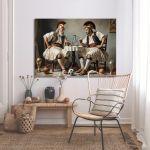 Canvas print, Modern Greeks