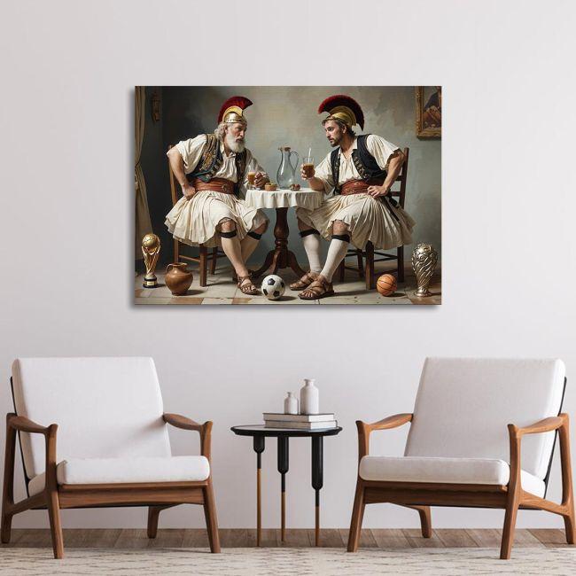 Canvas print, Modern Greeks