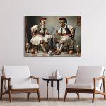 Canvas print, Modern Greeks