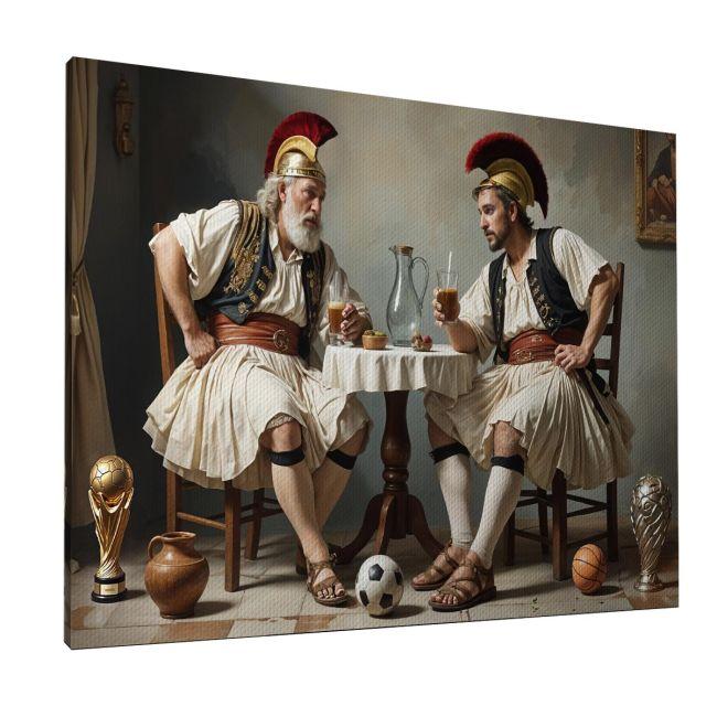 Canvas print, Modern Greeks