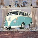 Wooden figure printed Camper lineart