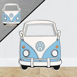 Wooden printed figure, Van camper