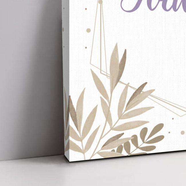 Canvaswelcome to my baptism, Butterflies floral