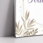 Canvaswelcome to my baptism, Butterflies floral