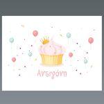 Placemat baptism party, Cup cakes time