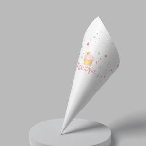 Paper candy cones Cup cakes time