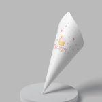 Paper candy cones Cup cakes time
