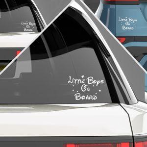 Baby car sticker Little boys on board