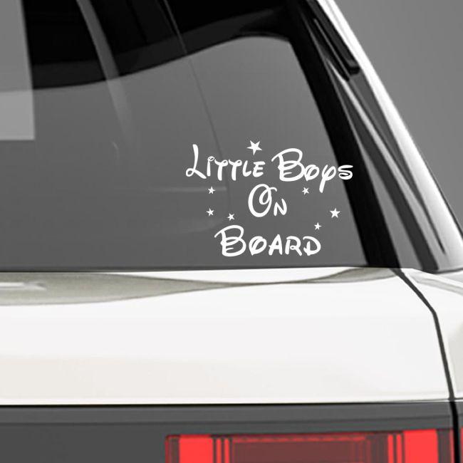 Αυτοκόλλητο αυτοκινήτου Little boys on board