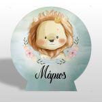 Wooden printed sign, Lovely lion