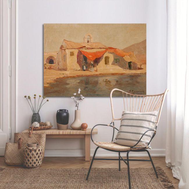 Canvas print Fisherman's House, Oikonomou M.