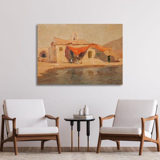 Canvas print Fisherman's House, Oikonomou M.