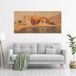 Canvas print Fishhouse, Oikonomou, panoramic
