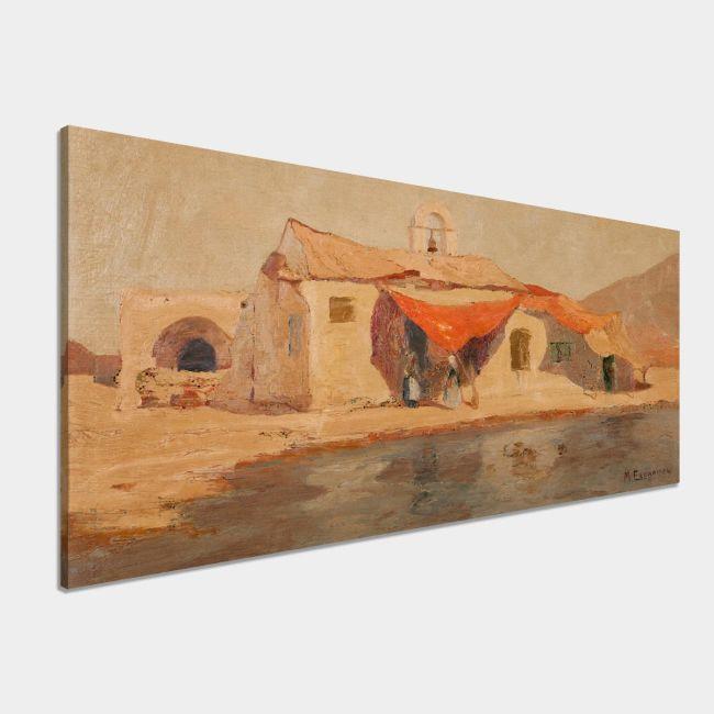 Canvas print Fishhouse, Oikonomou, panoramic