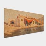 Canvas print Fishhouse, Oikonomou, panoramic
