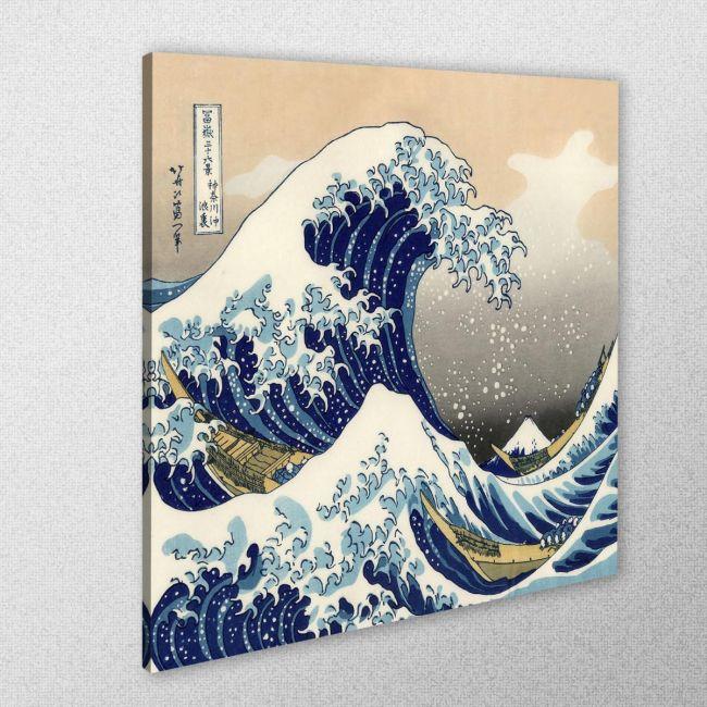 Canvas print The great wave off Kanagawa, Hokusai