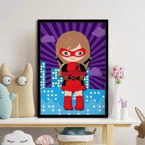 You are a super girl I αφίσα κάδρο  Αφίσα πόστερ με μαύρη κορνίζα