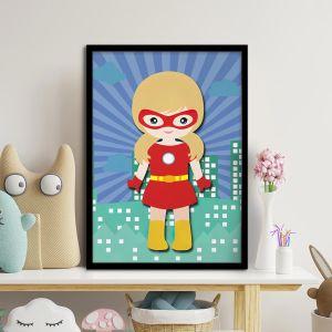 You are a super girl XI αφίσα κάδρο  Αφίσα πόστερ με μαύρη κορνίζα