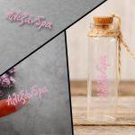 Trasnaparent Sticker label personalized die cut name girls