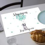 Placemat, Dalmatian Dog and Balloons