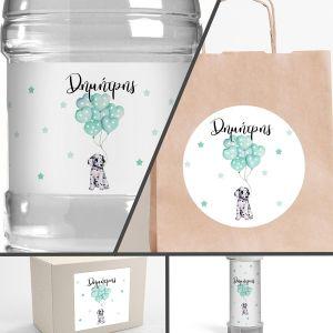 Sticker label Summer colorful flowers