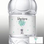 Sticker label Summer colorful flowers