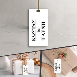 Cardboard Labels, white inner die cut heart 2