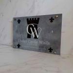 Plexiglass Sign,laser cut text or logo and printed text