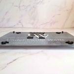 Plexiglass Sign,laser cut text or logo and printed text