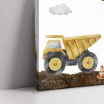 Πίνακας σε καμβά υποδοχής βάπτισης Under construction 2 Καμβάς τελαρωμένος