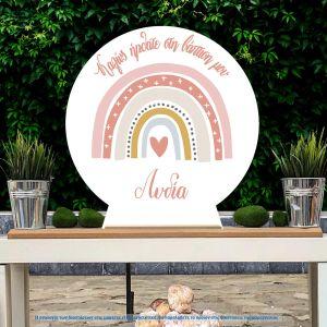 Wooden Candy bar sign,Rainbow nordic welcome