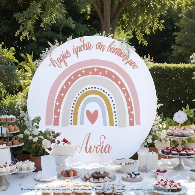 Wooden Candy bar sign,Rainbow nordic welcome