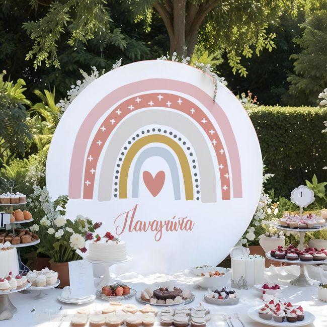 Wooden Candy bar sign,Ουράνιο τόξο nordic