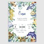 Προσκλητήριο βάπτισης, Βυθός ζωγραφιστός