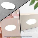 Αυτοκόλλητη ετικέτα οριζόντια παραλληλόγραμμη με σχέδιο και όνομα προσωποποιημένο