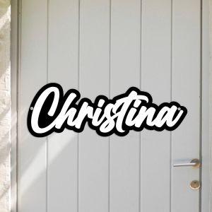 Outdoor Sign Script, plexiglass cut 2 layers 2