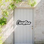 Outdoor Sign Script, plexiglass cut 2 layers