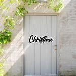 Outdoor Sign Script, plexiglass cut 2 layers