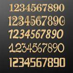 Wooden numbers