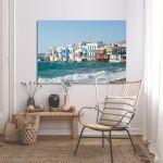 Canvas print Mykonos, small Venice