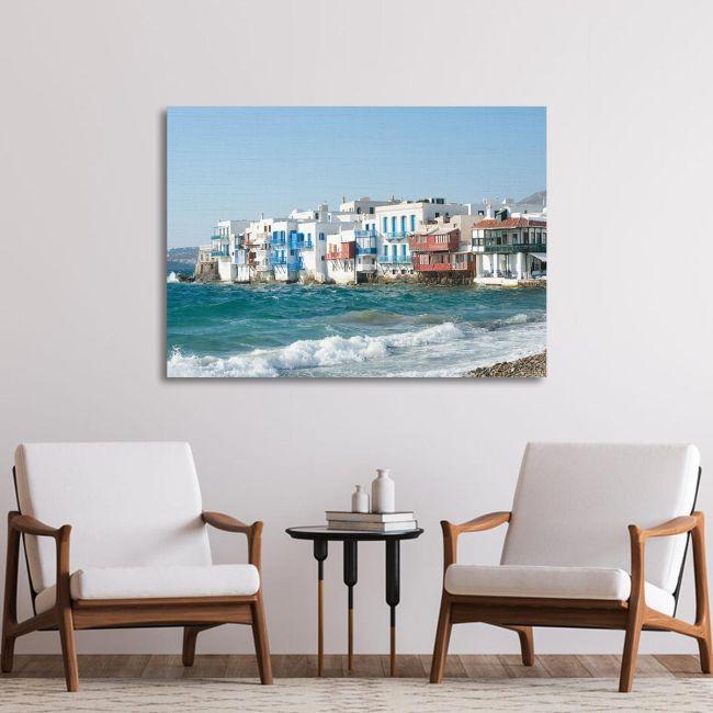 Canvas print Mykonos, small Venice