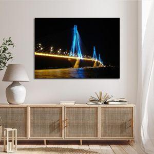 Canvas print Rio-Antirio Bridge Framed canvas View 1 2