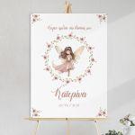 Canvas print welcome to my baptism, Shy Fairy