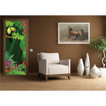 Door sticker Jungle entrance, for kids