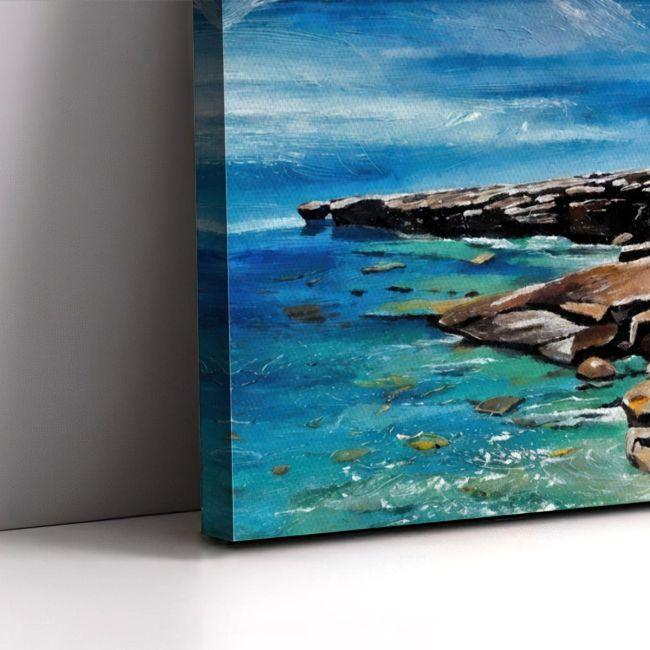 Canvas print Olive tree on the beach