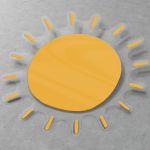 Kids wall stickers Sun pattern