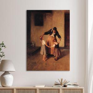 Canvas print Grandmother and grandchildren, Gizis