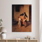 Canvas print Grandmother and grandchildren, Gizis